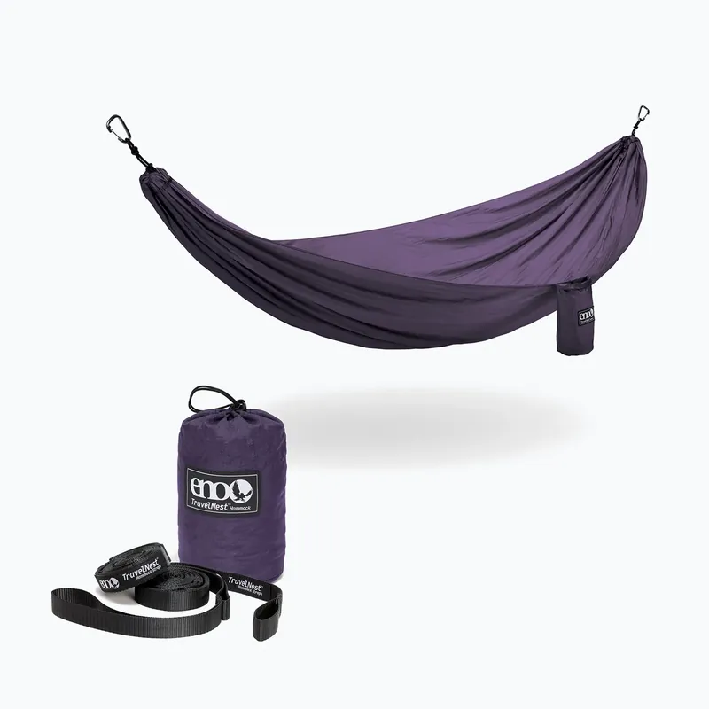 Turistická houpací síť ENO Travel Nest + Straps Combo plum Nejlepší Cena