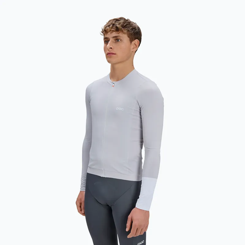Pánské cyklistické tričko Longsleeve POC Cadence Jersey granite grey Oblíbený
