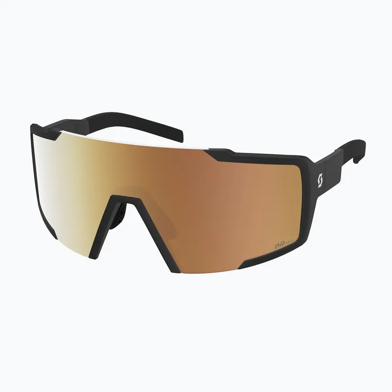 Vrácení Zdarma Sluneční brýle SCOTT Shield Compact LS black/amp ls gold chrome