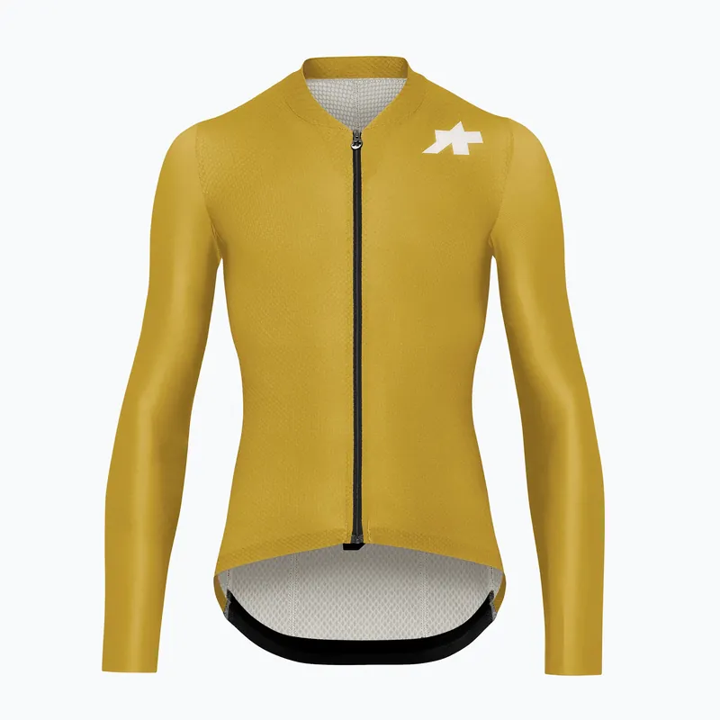 Speciální Cena Pánské cyklistické tričko Longsleeve ASSOS Mille GT S11 EVO golden yellow