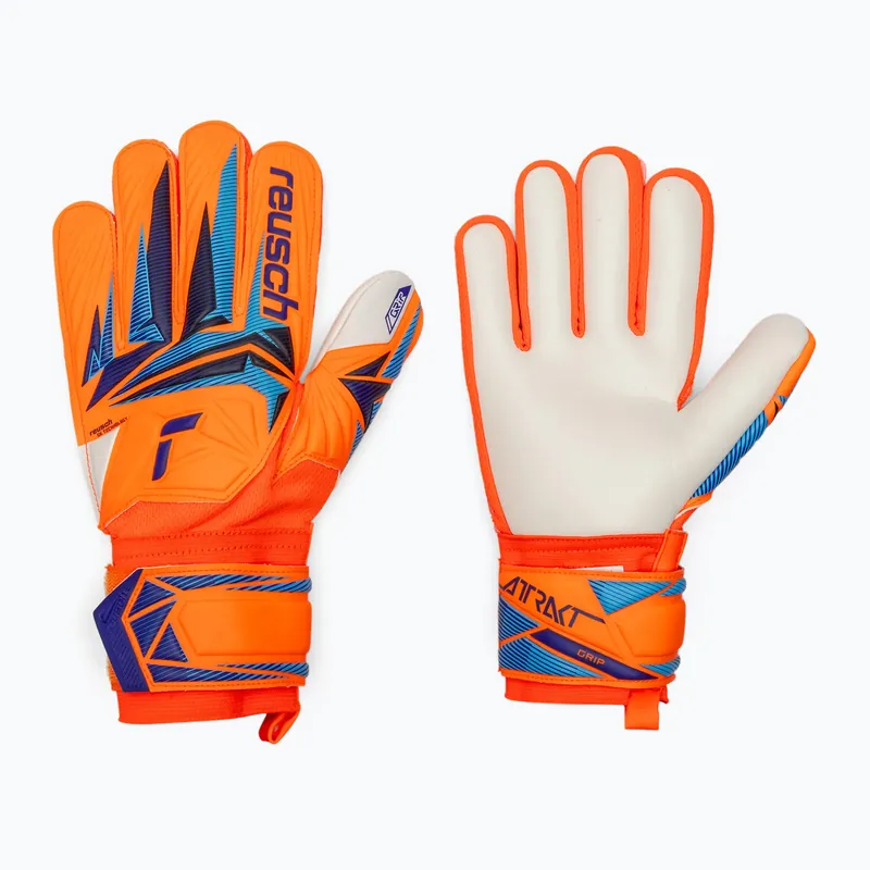 Oblíbený Dětské brankářské rukavice Reusch Attrakt Grip Junior shocking orange/blue