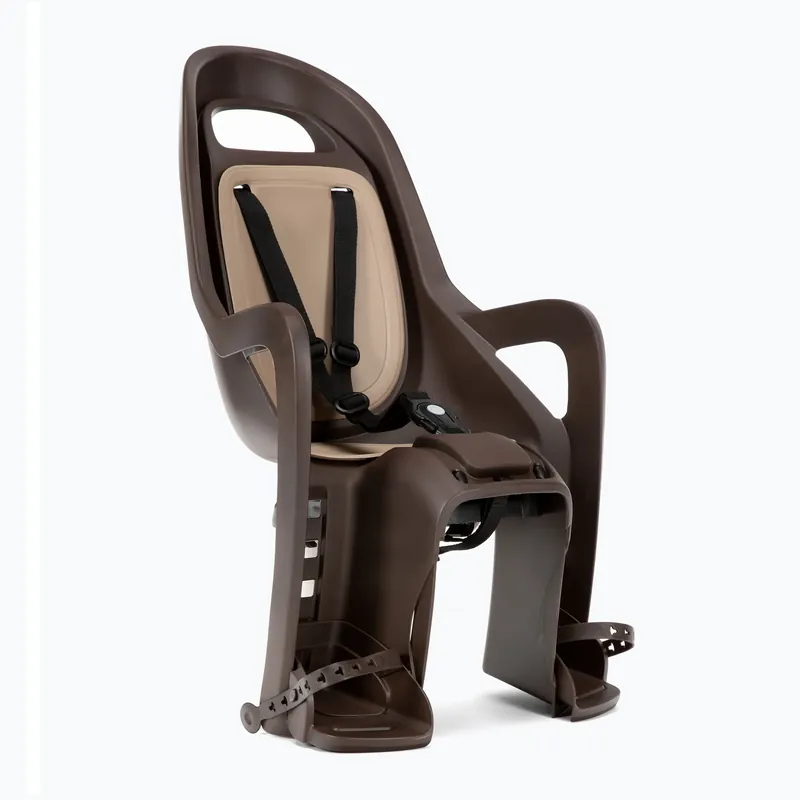Vysoce Kvalitní Dětská sedačka na kolo Polisport Groovy CFS dark brown/brown