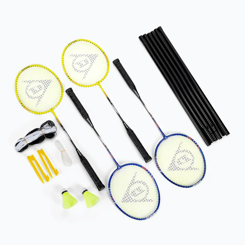 Jen Po Omezenou Doba Dunlop Nitro-Star SSX 1.0 4 Player badmintonový set modrá/žlutá 13015340