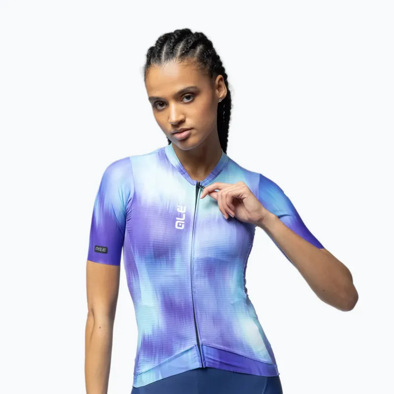 Dámský cyklistický dres Alé Argon light blue combo Levný