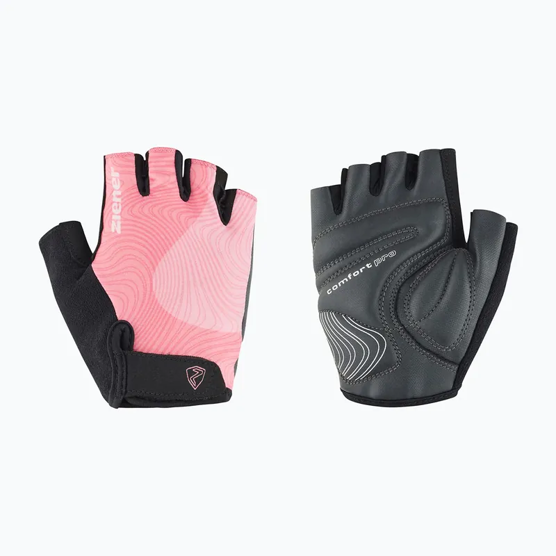 Časově Omezené Dámské cyklistické rukavice ZIENER Cleni-Z Lady strawberry sorbet
