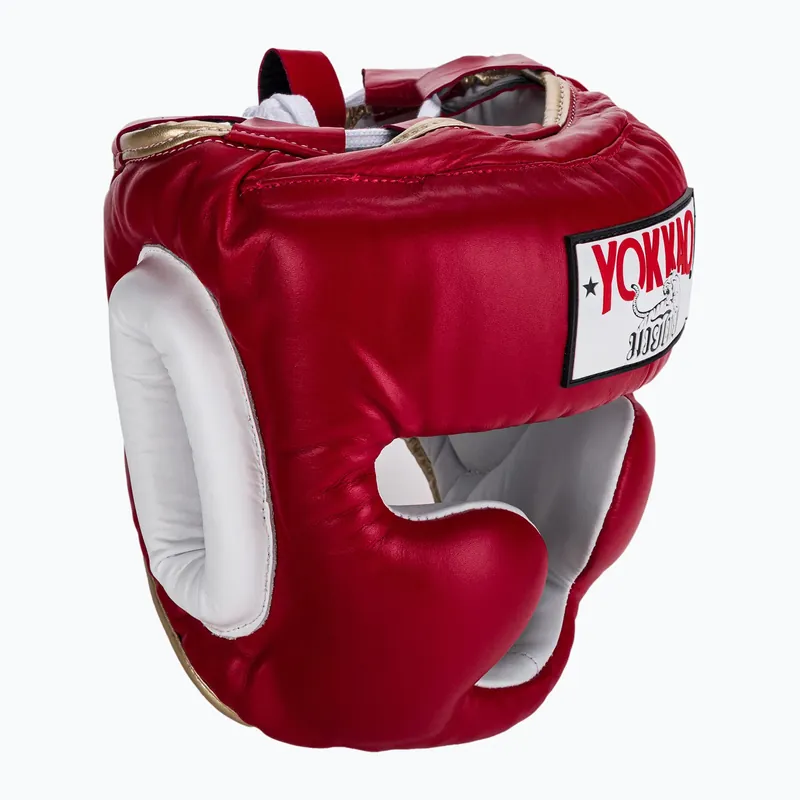 YOKKAO Training Headguard bojová sportovní přilba červená HYGL-1-2 Hit Sezóny