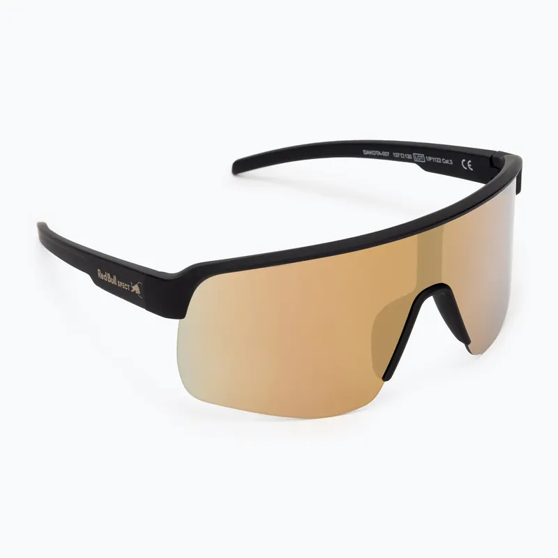 Cyklistické brýle Red Bull Spect Dakota rubber black/smoke se zlatým zrcadlem Super Cena