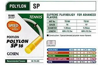 Polylon Speed tenisový výplet 200m Akce