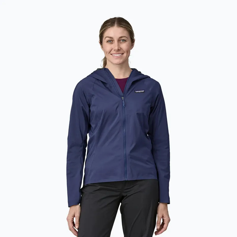Zlevněný Dámská cyklistická bunda Patagonia Dirt Roamer sound blue