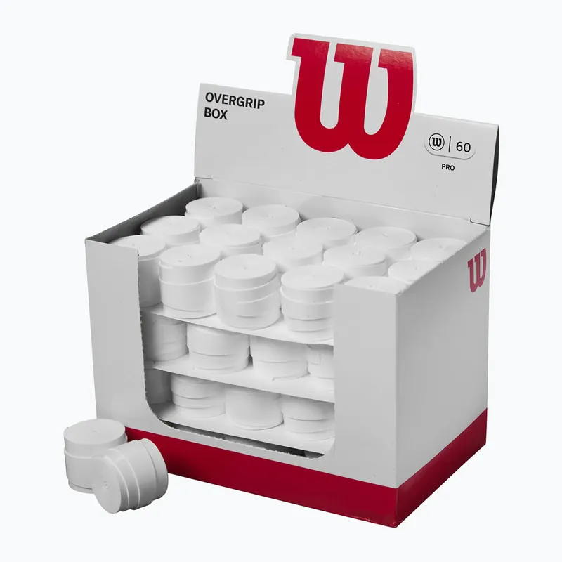 Autentický Omotávky na tenisovou raketu Wilson Pro Overgrip 60 ks white