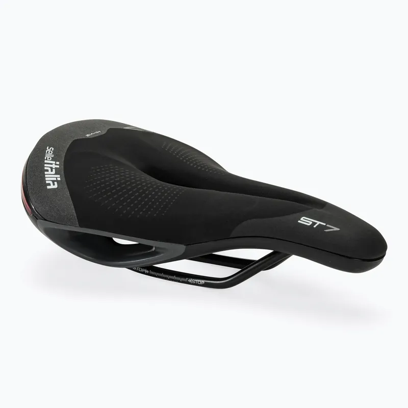 Aktuální Sedlo na kolo Selle Italia Sportouring ST 7 Superflow, Fec Alloy Rail, Soft-Tek, Light Gel black