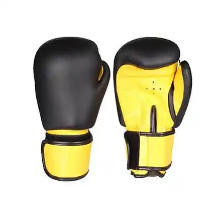 Fighter zápasové boxovací rukavice černá-žlutá Aktuální