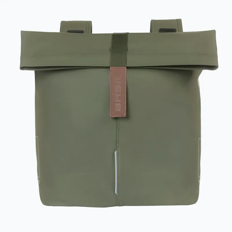 Vrácení Zdarma Cyklistické brašny Basil City Double Vegan Leather 32 l green