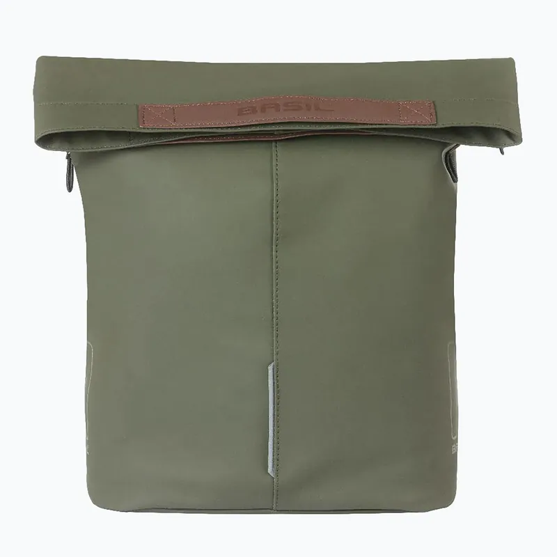 Brašna na kolo Basil City Shopper Vegan Leather 16 l moss green Vysoce Kvalitní
