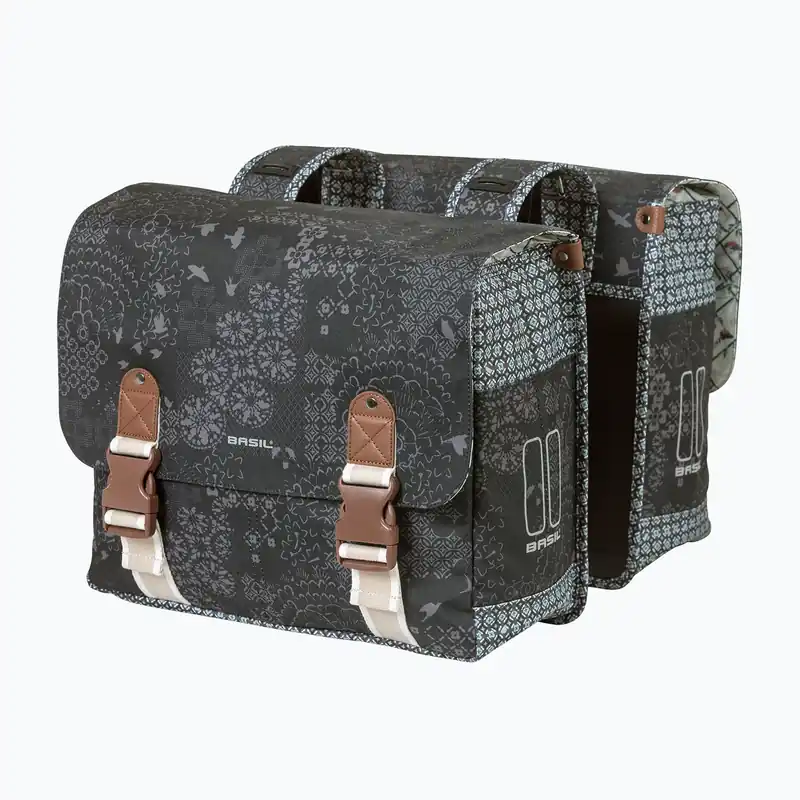 Dokud Zásoby Vydrží Cyklistické brašny Basil Boheme Double Bag 35 l charcoal