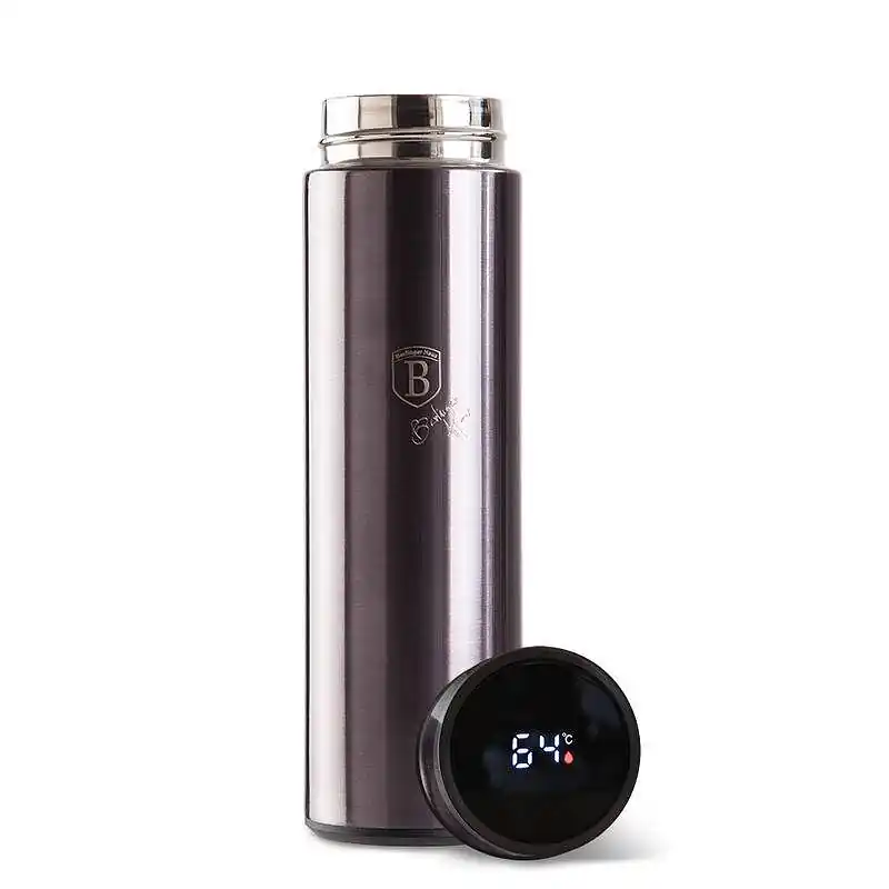 Omezená Nabídka BERLINGERHAUS Termoska SMART chytrá lahev 450 ml Carbon PRO Line BH-6752