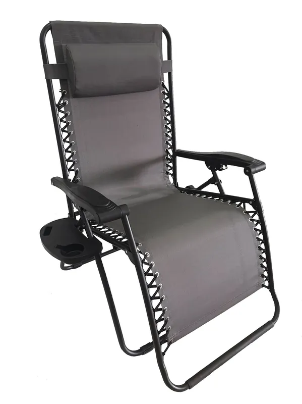 Oblíbený Relaxační polohovatelné lehátko DELUXE Barva šedá DELUXE