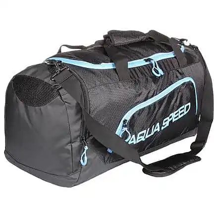 Duffle Bag L sportovní taška černá-modrá Bezpečná Platba