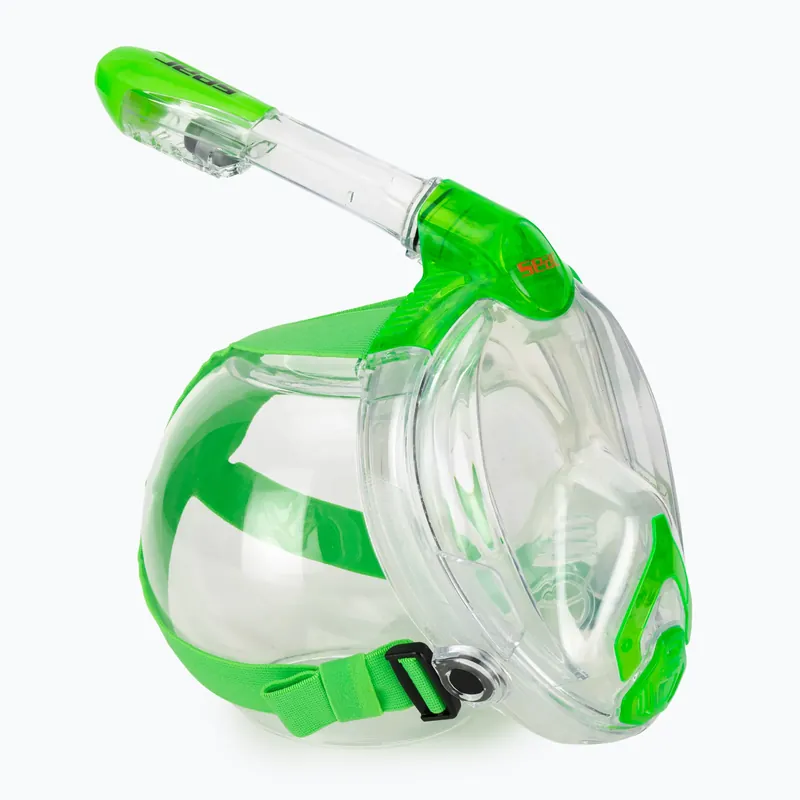Dětská celoobličejová maska na šnorchlování SEAC Libera lime transparent/lime Ověřený