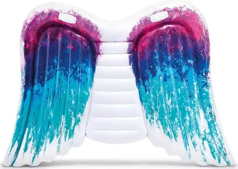 Víkendová Akce Lehátko INTEX 58786 nafukovací Andělská křídla 251 x 160 cm - bílá