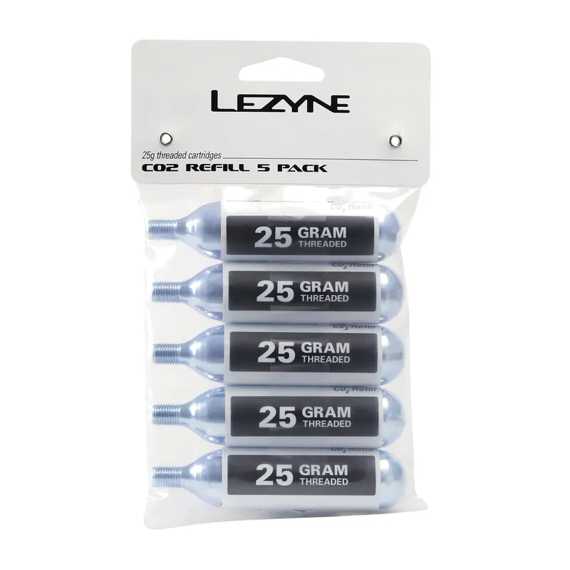 Rychlé Dodání Plynové kartuše Lezyne THREADED CO2 5ks. LZN-1-C2-CRTDG-V125P5