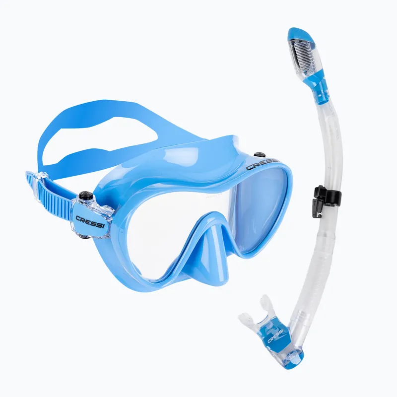 Ověřený Potápěčská sada Cressi F1 + Supernova Dry blue metal