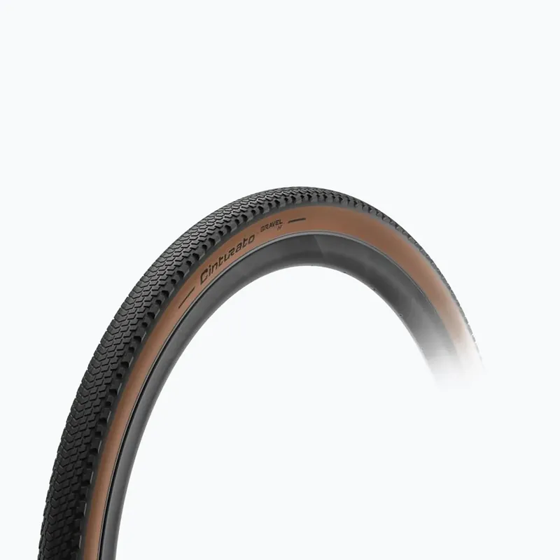 Cyklistický plášť Pirelli Cinturato Gravel Hard TLR Classic 700 x 40C black/brown Zlevněný