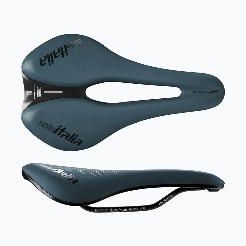 Poslední Šance Sedlo na kolo Selle Italia Novus Boost Evo Gravel TM Superflow, Manganese Rail, Soft-Trek blue