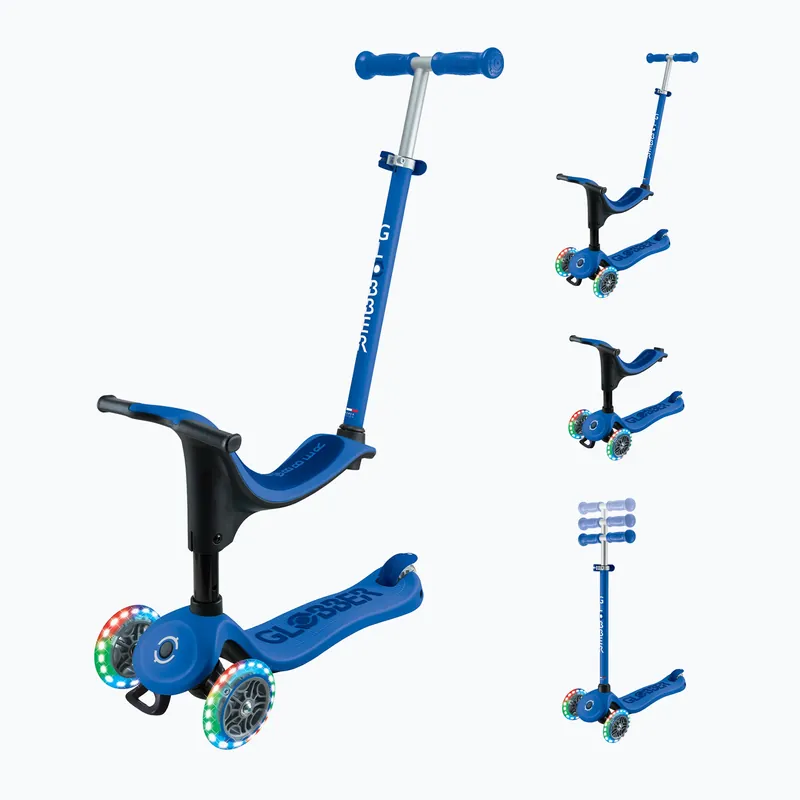 Novinka Dětská koloběžka Globber Go.Up Sporty Lights navy blue