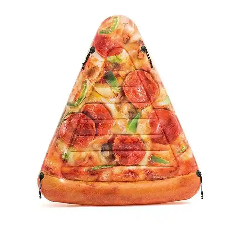 Vrácení Zdarma Lehátko INTEX nafukovací PIZZA 175x145 cm - oranžová