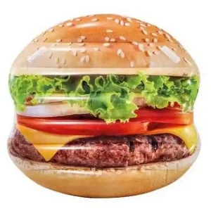Tovární Cena Lehátko INTEX nafukovací HAMBURGER 145X142 cm - béžová