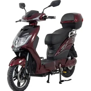 Elektroskútr RACCEWAY E-FICHTL, vínový-lesklý s baterií 12Ah Bezpečná Platba
