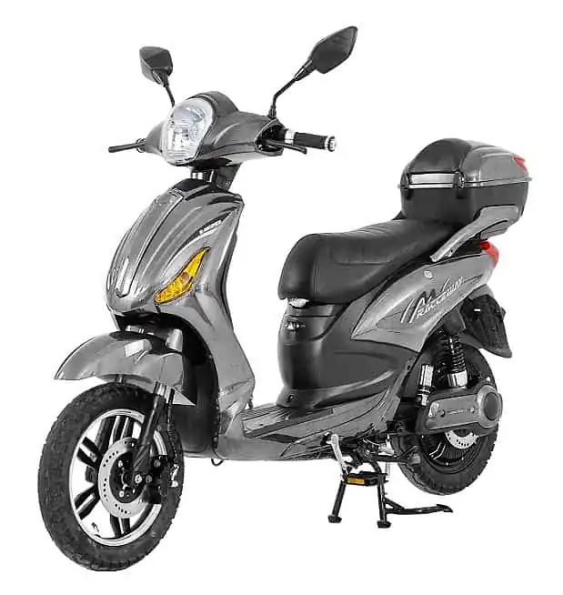 Elektroskútr RACCEWAY E-MOPED, šedý-lesklý s baterií 12Ah Cenový Hit