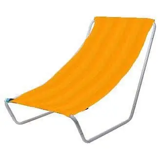 Židle plážová rozkládací SEDCO 95x58x51 cm - oranžová Akce