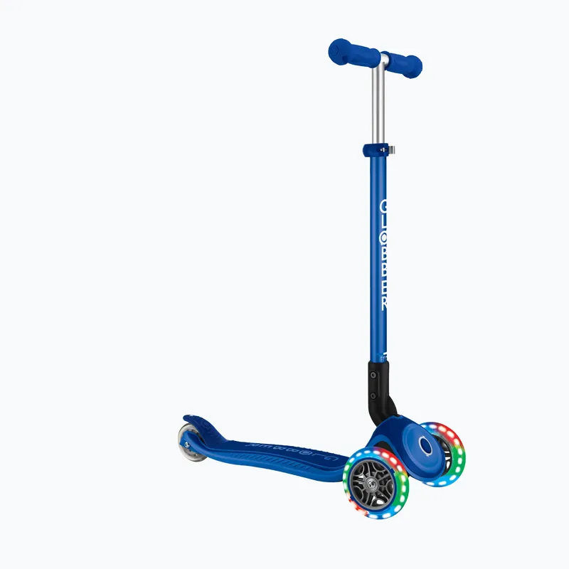 Originální Dětská koloběžka Globber Primo Foldable Plus Lights navy blue