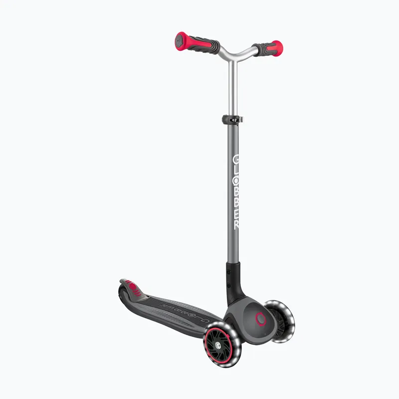 Dětská koloběžka Globber Master Lights black/red Nejlepší Volba