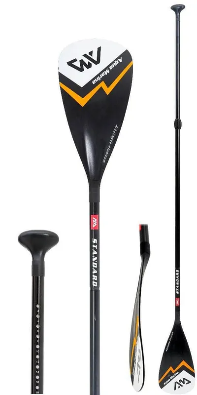 Nejlepší Cena Pádlo Aqua Marina ALU STANDARD TŘÍDÍLNÉ K PADDLE BOARDU - černá