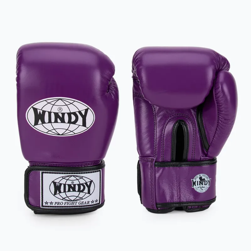 Akce Boxerské rukavice WINDY Classic Genuine Leather purple