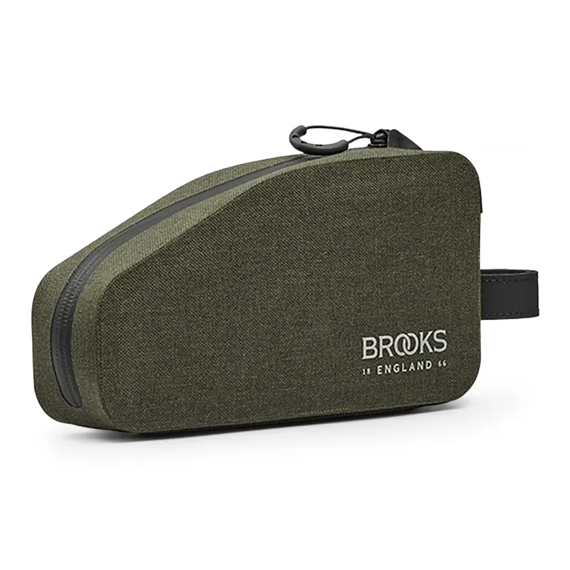 Cenový Hit Brašna na rám kola Brooks England Scape Top Tube 0,9 l mud green