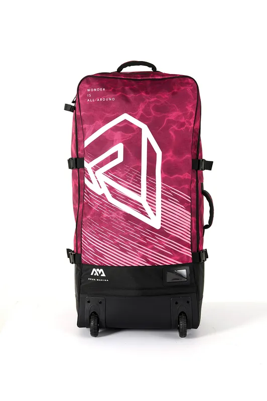 transportní vak AQUA MARINA Premium 90l s kolečky - červený - RED Cenový Hit