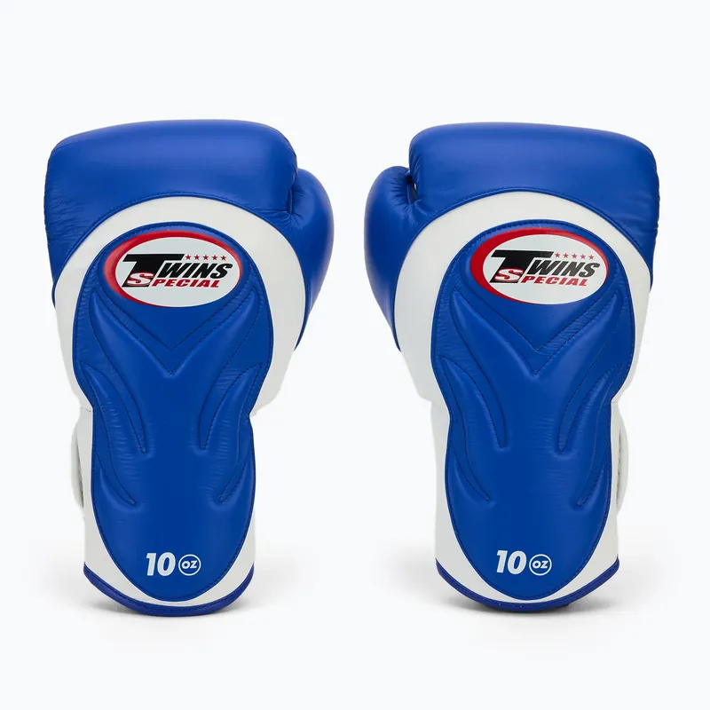 Boxerské rukavice Twins Special BGVL6 white/blue Tovární Cena