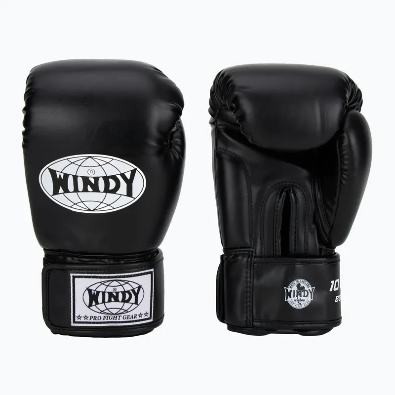 Boxerské rukavice WINDY Classic Synthetic Leather black Novinka