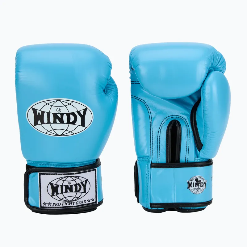 Boxerské rukavice WINDY Classic Genuine Leather sky blue Aktuální