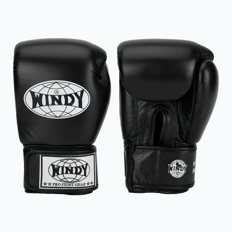 Boxerské rukavice WINDY Classic Genuine Leather black Výhodná Nabídka