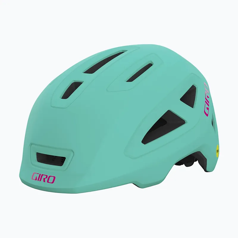 Ověřený Dětská cyklistická přilba Giro Scamp II matte screaming teal/bright pink Novinka