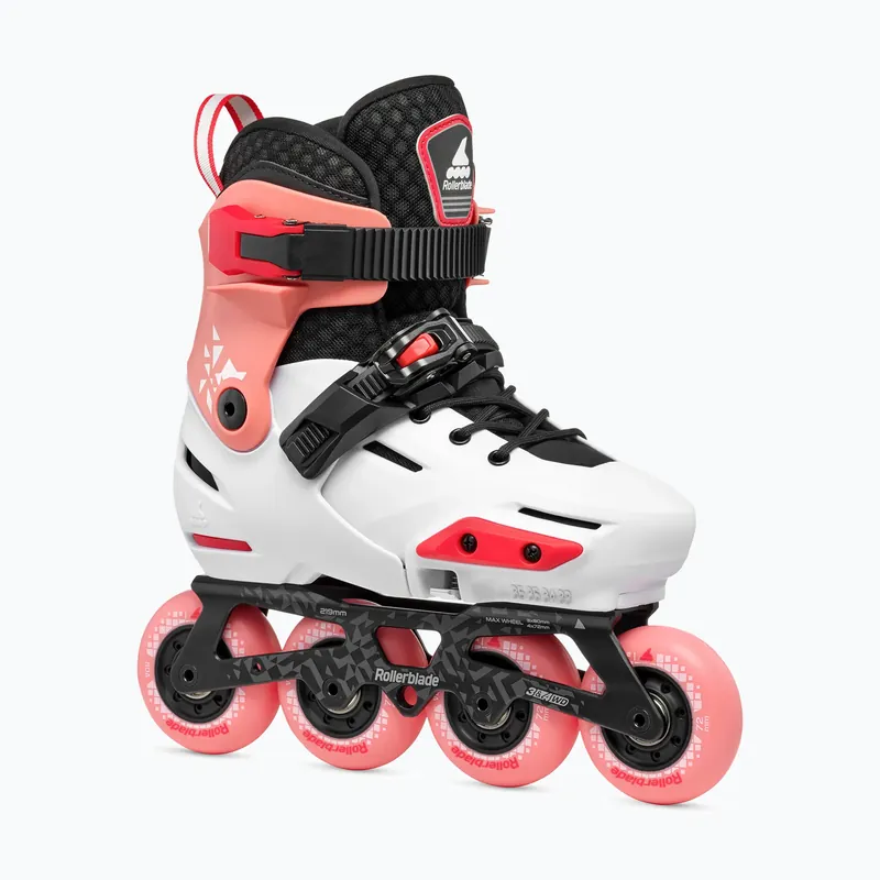 Dětské kolečkové brusle Rollerblade Apex Jr platinum/coral Bezpečná Platba