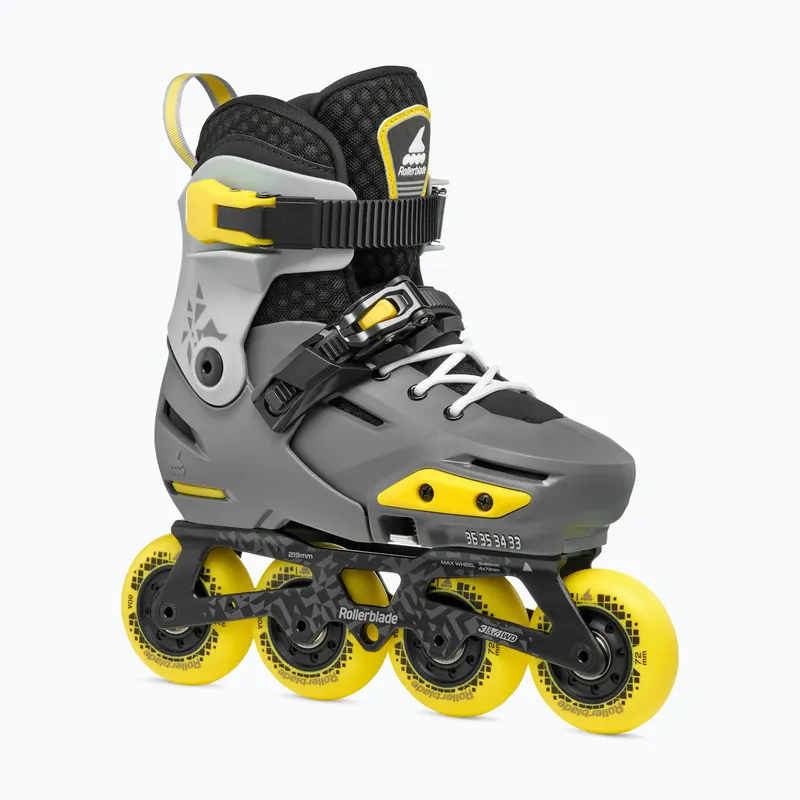 Hit Sezóny Dětské kolečkové brusle Rollerblade Apex Jr charcoal/yellow