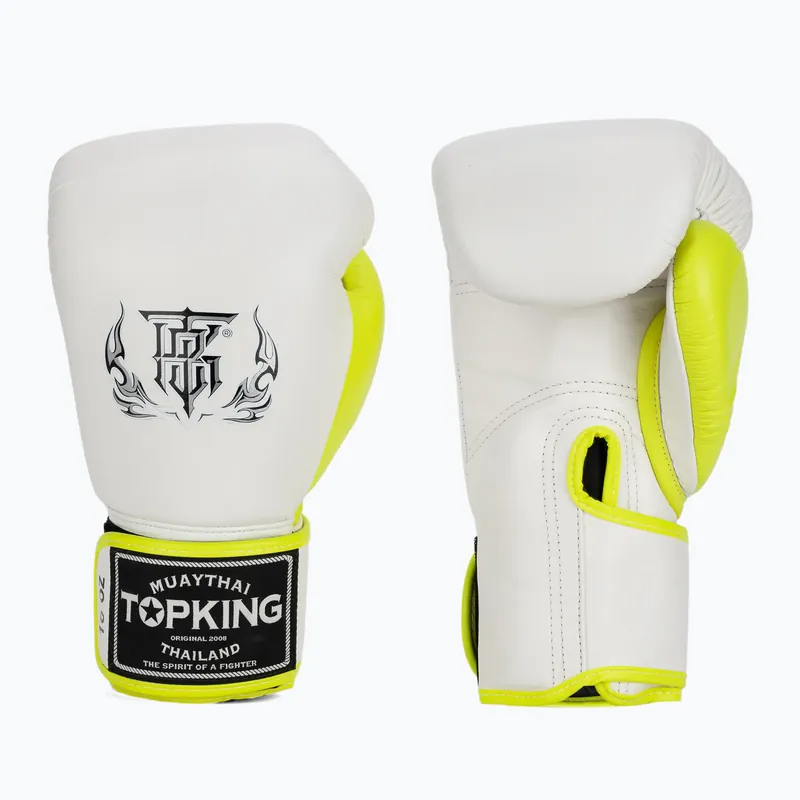 Rychlé Dodání Boxerské rukavice Top King Boxing Reborn bílé/žluté