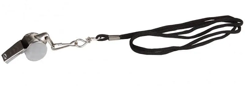 steel whistle small plus kovová píšťalka se šnůrkou Časově Omezené