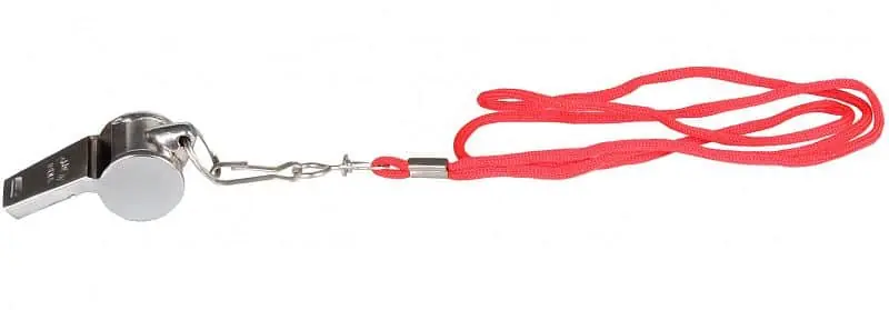 Tovární Cena steel whistle big plus kovová píšťalka se šnůrkou
